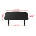 ULTRADESK Spieltisch FRAG - GRAPHITE, 140x66 cm, 76 cm, mit XXL-Mauspad, mit Ultradesk BEAM