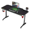 ULTRADESK Spieltisch FRAG - GREEN, 140x66 cm, 76 cm, mit XXL-Mauspad, mit Ultradesk BEAM
