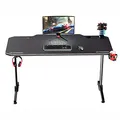 ULTRADESK Spieltisch FRAG - WHITE, 140x66 cm, 76 cm, mit XXL-Mauspad, mit Ultradesk BEAM