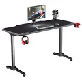 ULTRADESK Spieltisch FRAG - WHITE, 140x66 cm, 76 cm, mit XXL-Mauspad, mit Ultradesk BEAM