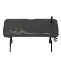 ULTRADESK Spieltisch GRAND BLACK, 160x75 cm, 70-80 cm