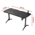 ULTRADESK Spieltisch GRAND BLUE, 160x75 cm, 70-80 cm
