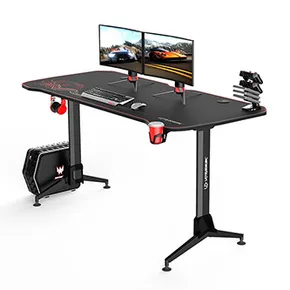 ULTRADESK Spieltisch GRAND RED, 160x75 cm, 70-80 cm