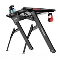 ULTRADESK Spieltisch INVADER - BLACK, 120x64 cm, 75 cm