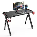 ULTRADESK Spieltisch INVADER - BLACK, 120x64 cm, 75 cm