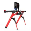 ULTRADESK Spieltisch INVADER - RED, 120x64 cm, 75 cm