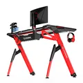 ULTRADESK Spieltisch INVADER - RED, 120x64 cm, 75 cm
