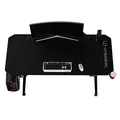 ULTRADESK Spieltisch LEVEL BLACK, 140x66cm, 72-124cm, mit XXL-Mauspad
