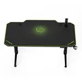 ULTRADESK Spieltisch LEVEL GREEN, 140x66cm, 72-124cm, mit XXL-Mauspad