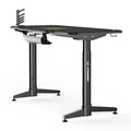 ULTRADESK Spieltisch LEVEL GREEN, 140x66cm, 72-124cm, mit XXL-Mauspad