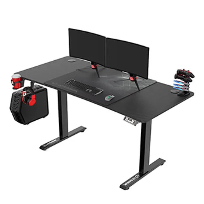 Hauptbild des Produkts ULTRADESK Herní stůl LEVEL V2, 140x68cm, 72-117cm, elektricky nastavitelná výška, s XXL p