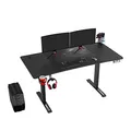 Weiteres Produktbild ULTRADESK Herní stůl LEVEL V2, 140x68cm, 72-117cm, elektricky nastavitelná výška, s XXL p