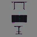 Weiteres Produktbild ULTRADESK Herní stůl LEVEL V2, 140x68cm, 72-117cm, elektricky nastavitelná výška, s XXL p