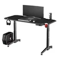 ULTRADESK Spieltisch LEVEL WHITE, 140x66cm, 72-124cm, mit XXL-Mauspad
