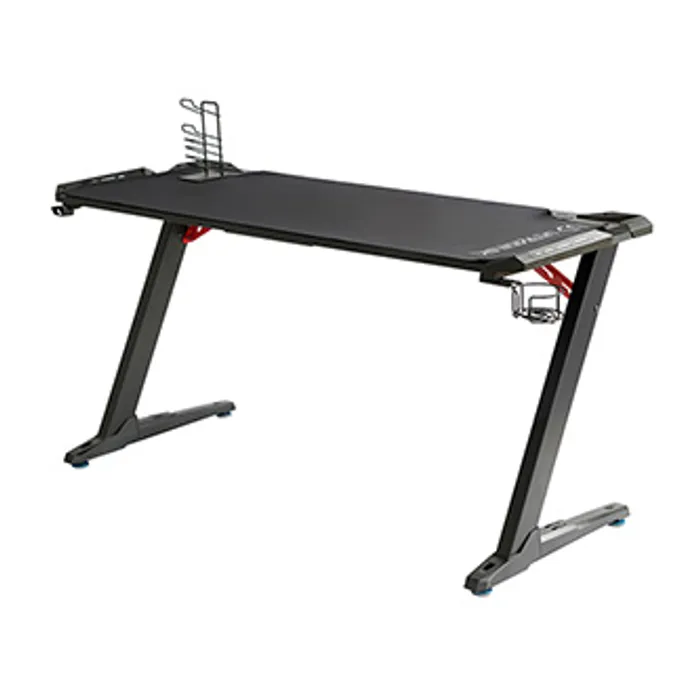 Hauptbild des Produkts ULTRADESK Herní stůl SPACE XXL BLACK, 154x61 cm, 78 cm, RGB podsvícení s dotykovým panele