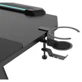 ULTRADESK SPACE XXL V2 BLACK Gaming Table, 144x70 cm, 75 cm, LED RGB Touch Lighting