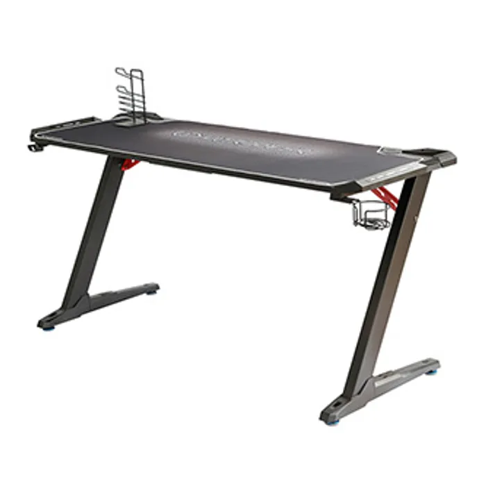 Hauptbild des Produkts ULTRADESK Herní stůl SPACE XXL WHITE, 154x61 cm, 78 cm, RGB podsvícení s dotykovým panele