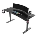 ULTRADESK Spieltisch Ultradesk CRUISER BLACK, 160x70 cm, 66-82 cm
