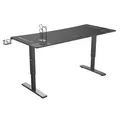 ULTRADESK Spieltisch Ultradesk CRUISER BLACK, 160x70 cm, 66-82 cm