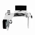 Weiteres Produktbild ULTRADESK Gaming Tisch WINGER - weiß, 111x155x60 cm, 75-122 cm, elektrisch verstellbare Höhe