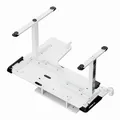 Weiteres Produktbild ULTRADESK Gaming Tisch WINGER - weiß, 111x155x60 cm, 75-122 cm, elektrisch verstellbare Höhe