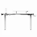 Weiteres Produktbild ULTRADESK Gaming Tisch WINGER - weiß, 111x155x60 cm, 75-122 cm, elektrisch verstellbare Höhe