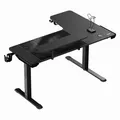Weiteres Produktbild ULTRADESK Gaming Tisch WINGER - schwarz, 111x155x60 cm, 75-122 cm, elektrisch verstellbare Höhe