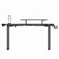 Weiteres Produktbild ULTRADESK Gaming Tisch WINGER - schwarz, 111x155x60 cm, 75-122 cm, elektrisch verstellbare Höhe
