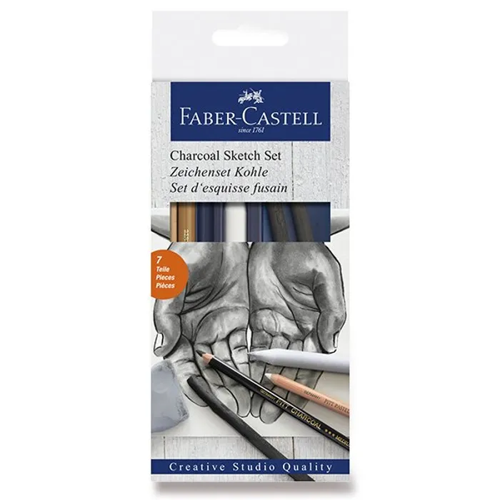 Hauptbild des Produkts Umělecká sada Faber-Castell Goldfaber Charcoal Sketch sada 7 kusů
