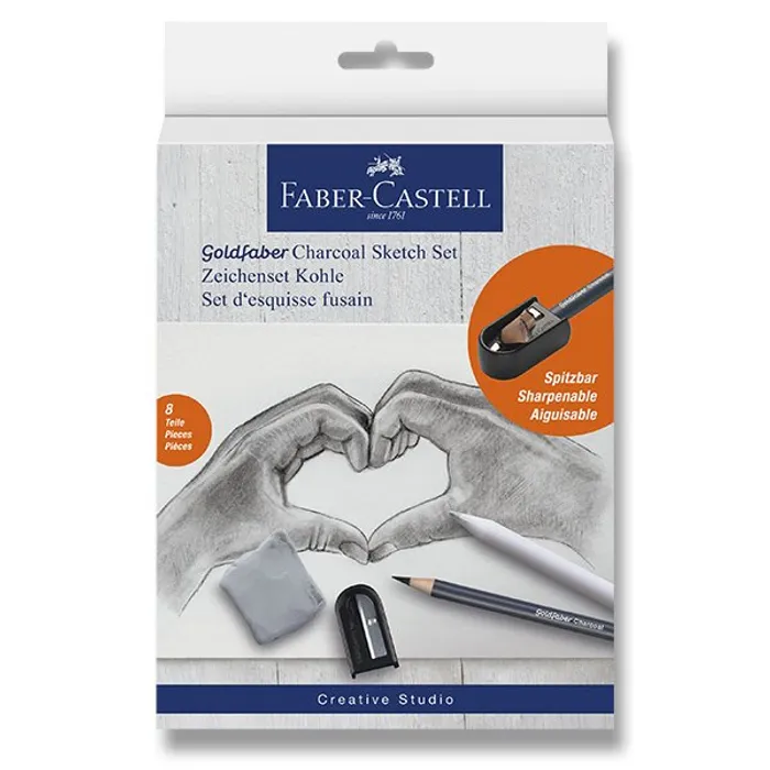 Hauptbild des Produkts Umělecká sada Faber-Castell Goldfaber Charcoal Sketch set sada 8 kusů