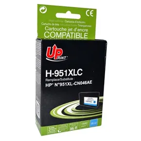 UPrint kompatible Tinte CN046AE, mit CN046AE, HP 951XL, Cyan, 1500 Seiten, 25ml, H-951XL-C, Pr