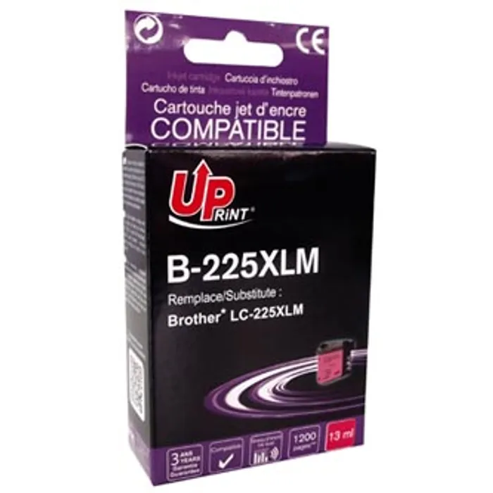 Hauptbild des Produkts UPrint kompatibilní ink LC-225XLM, s LC-225XLM, magenta, 1200str., 13ml, B-225XLM, pro Br