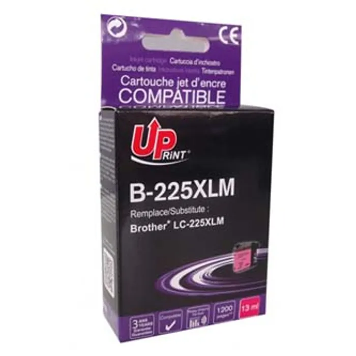 Hauptbild des Produkts UPrint kompatibilní ink LC-225XLM, s LC-225XLM, magenta, 1200str., 13ml, B-225XLM, pro Br