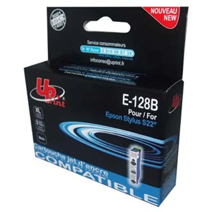 Hauptbild des Produkts UPrint kompatibilní ink s C13T12814010, black, 200str., 10ml, E-128B, pro Epson Stylus S2