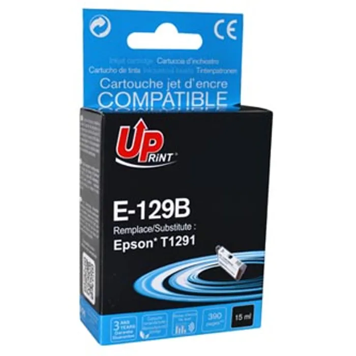 Hauptbild des Produkts UPrint kompatibilní ink s C13T12914010, T1291, black, 14ml, E-129B, pro Epson Stylus SX42