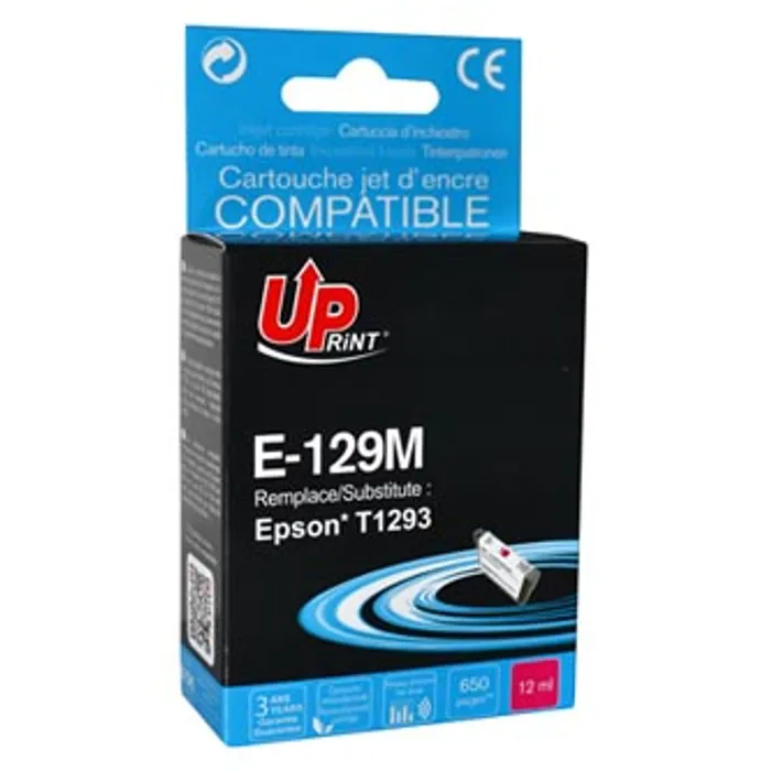Hauptbild des Produkts UPrint kompatibilní ink s C13T12934010, T1293, magenta, 10ml, E-129M, pro Epson Stylus SX