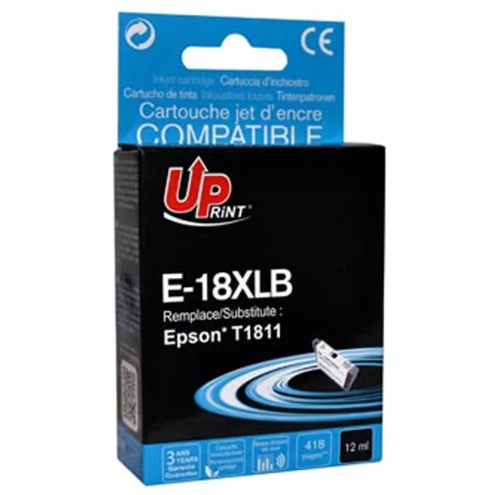 Hauptbild des Produkts UPrint kompatibilní ink s C13T18114010, 18XL, black, 470str., 15ml, E-18XLB, pro Epson Ex