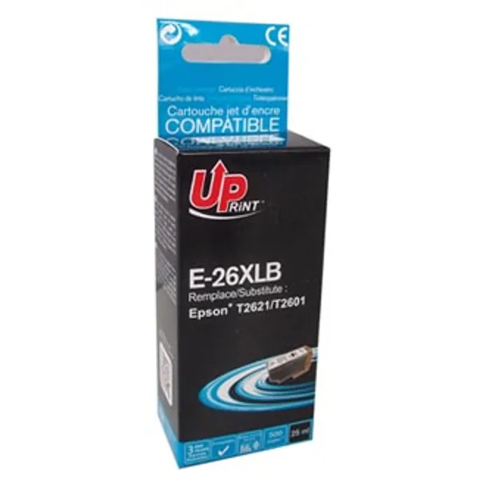 Hauptbild des Produkts UPrint kompatibilní ink s C13T26214010, T262140, 26XL, black, 500str., 25ml, E-26XLB, pro