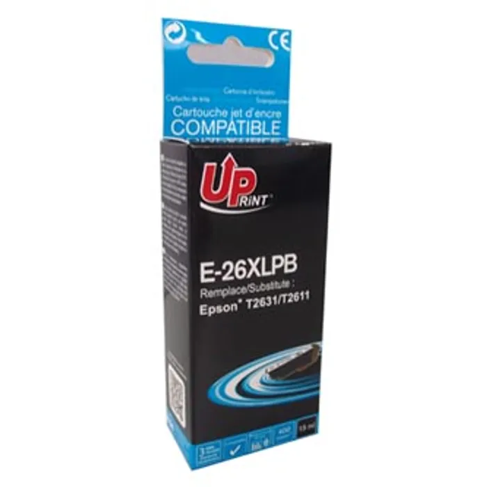 Hauptbild des Produkts UPrint kompatibilní ink s C13T26314010, T263140, 26XL, photo black, 400str., 15ml, E-26XL