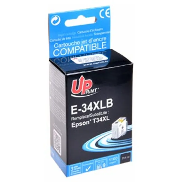 Hauptbild des Produkts UPrint kompatibilní ink s C13T34714010, T347140, black, 1100str., 23,4ml, E-34XLB, pro Ep