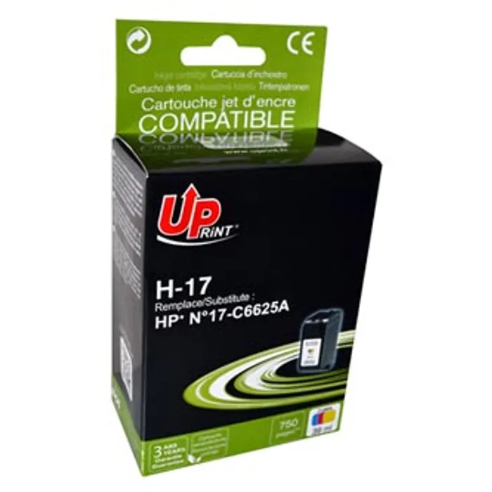Hauptbild des Produkts UPrint kompatibilní ink s C6625AE, HP 17, color, 40ml, H-17CL, pro HP DeskJet 840, 843c,