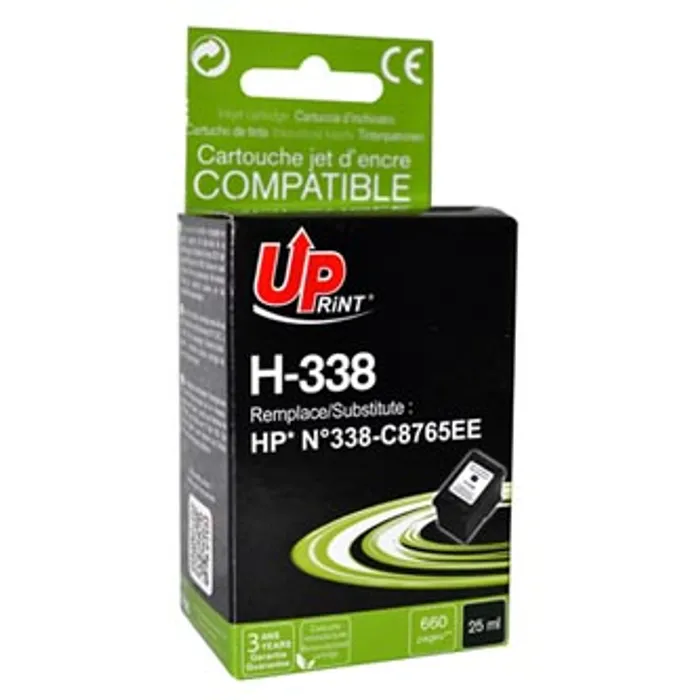 Hauptbild des Produkts UPrint kompatibilní ink s C8765EE, HP 338, black, 660str., 25ml, H-338B, pro HP Photosmar