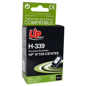 UPrint-kompatible Tinte mit C8767EE, schwarz, 35 ml, H-339B, für HP Photosmart 8150, 8450, OJ-