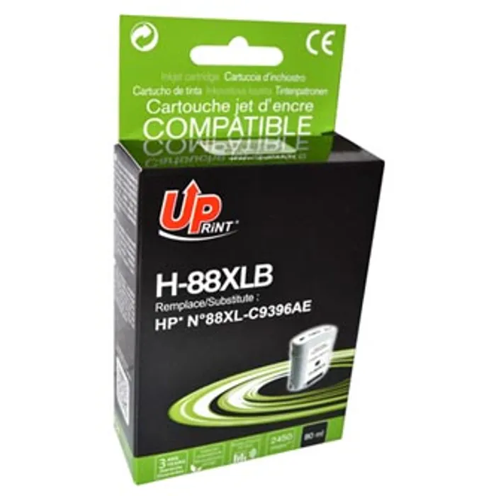 Hauptbild des Produkts UPrint kompatibilní ink s C9396AE, HP 88XL, black, 80ml, H-88B, pro HP OfficeJet Pro K540
