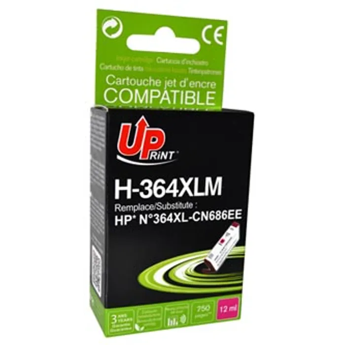 Hauptbild des Produkts UPrint kompatibilní ink s CB324EE, CN686EE, HP 364XL, magenta, 12ml, H-364XLM, s čipem, p
