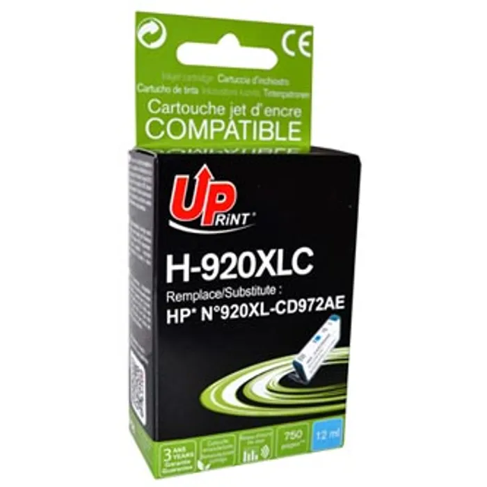 Hauptbild des Produkts UPrint kompatibilní ink s CD972AE, HP 920XL, cyan, 12ml, H-920XLC, pro HP Officejet