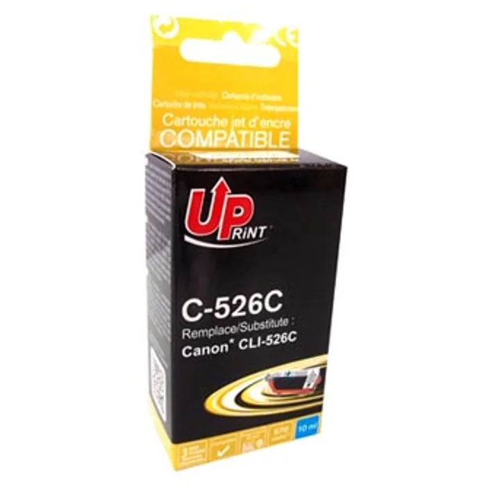 Hauptbild des Produkts UPrint kompatibilní ink s CLI526C, cyan, 10ml, C-526C, s čipem, pro Canon Pixma MG5150,