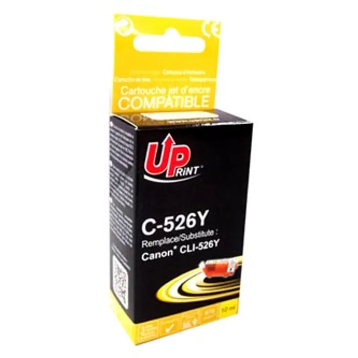 Hauptbild des Produkts UPrint kompatibilní ink s CLI526Y, yellow, 10ml, C-526Y, s čipem, pro Canon Pixma MG5150