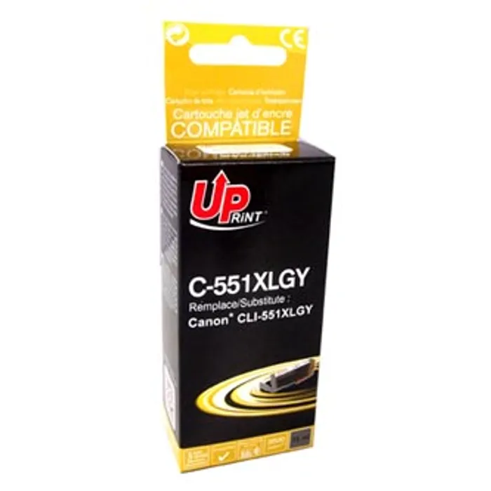Hauptbild des Produkts UPrint kompatibilní ink s CLI551GY XL, grey, 275str., 11ml, C-551XLGY, high capacity, pro