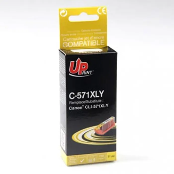 Hauptbild des Produkts UPrint kompatibilní ink s CLI571Y XL, yellow, 800str., 11ml, C-571XLY, high capacity, pro
